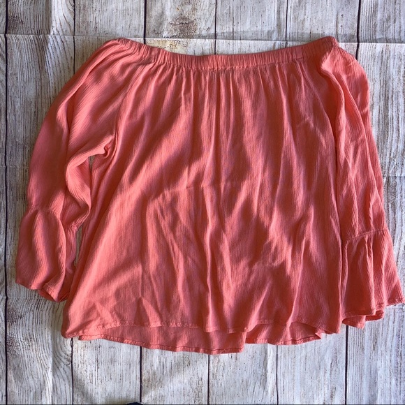 Sanctuary coral blouse top size medium Euc - Picture 8 of 8